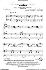 Cover icon of Believe (from Descendants) (arr. Audrey Snyder) sheet music for choir (SATB: soprano, alto, tenor, bass) by Shawn Mendes, Audrey Snyder, Geoffrey Warburton, Glen Scott and Martin Terefe, intermediate skill level