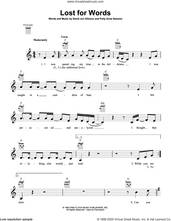 Cover icon of Lost For Words sheet music for ukulele by Pink Floyd, David Jon Gilmour and Polly Anne Samson, intermediate skill level