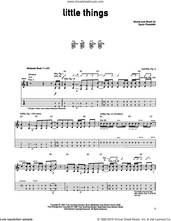Cover icon of Little Things sheet music for guitar (tablature) by Gavin Rossdale, intermediate skill level