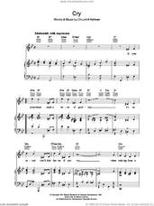 Cover icon of Cry sheet music for voice, piano or guitar by Churchill Kohlman, intermediate skill level