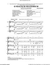 Cover icon of O Magnum Mysterium sheet music for choir (SSATB) by Richard Burchard, intermediate skill level