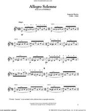 Cover icon of Allegro Solemne sheet music for guitar solo by Agustin Barrios, classical score, intermediate skill level