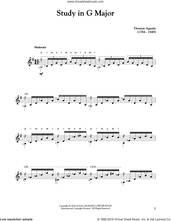 Cover icon of Study In G Major sheet music for guitar solo by Garcia Dionisio Aguado, classical score, intermediate skill level