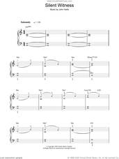 Cover icon of Silent Witness sheet music for voice, piano or guitar by John Harle, intermediate skill level