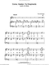 Cover icon of Come Hasten Ye Shepherds sheet music for voice, piano or guitar, intermediate skill level