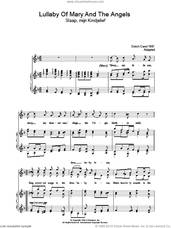 Cover icon of Lullaby Of Mary And The Angels sheet music for voice, piano or guitar, intermediate skill level