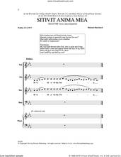Cover icon of Sitivit anima mea sheet music for choir (SSAATTBB) by Richard Burchard, intermediate skill level