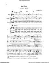 Cover icon of Pie Jesu sheet music for choir (TTBB: tenor, bass) by Philip Serino, intermediate skill level