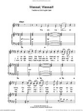 Cover icon of Wassail! Wassail! sheet music for voice, piano or guitar, intermediate skill level