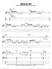 Cover icon of Above All sheet music for guitar (tablature, play-along) by Paul Baloche and Lenny LeBlanc, intermediate skill level