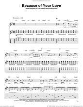 Cover icon of Because Of Your Love sheet music for guitar (tablature, play-along) by Paul Baloche and Brenton Brown, intermediate skill level