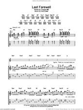 Cover icon of Last Farewell sheet music for guitar (tablature) by Kula Shaker and Crispian Mills, intermediate skill level