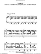 Cover icon of Rock DJ sheet music for voice, piano or guitar by Robbie Williams, Ekundayo Paris, Guy Chambers, Kelvin Andrews and Nelson Pigford, intermediate skill level