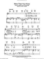 Cover icon of More Than You Know sheet music for voice, piano or guitar by Barbra Streisand, Helen Morgan, Edward Eliscu, Vincent Youmans and William Rose, intermediate skill level