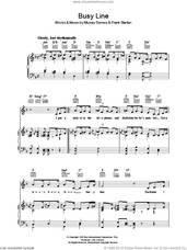 Cover icon of Busy Line sheet music for voice, piano or guitar by Murray Semos and Frank Stanton, intermediate skill level
