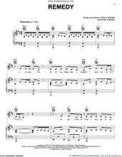 Cover icon of Remedy sheet music for voice, piano or guitar by Adele, Adele Adkins and Ryan Tedder, intermediate skill level