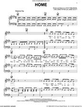 Cover icon of Home sheet music for voice, piano or guitar by One Direction, Jamie Scott, Liam James Payne and Louis Tomlinson, intermediate skill level
