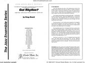 Cover icon of Got Rhythm? (COMPLETE) sheet music for jazz band by Doug Beach, intermediate skill level