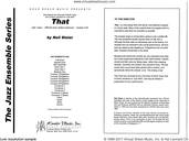 Cover icon of That (COMPLETE) sheet music for jazz band by Neil Slater, intermediate skill level