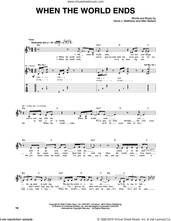 Cover icon of When The World Ends sheet music for guitar (tablature) by Dave Matthews Band and Glen Ballard, intermediate skill level