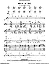 Cover icon of La La La Lies sheet music for guitar (tablature) by The Who and Pete Townshend, intermediate skill level