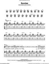 Cover icon of Sunrise sheet music for guitar (tablature) by The Who and Pete Townshend, intermediate skill level
