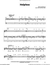 Cover icon of Helpless sheet music for bass (tablature) (bass guitar) by Metallica, Brian Tatler and Sean Harris, intermediate skill level