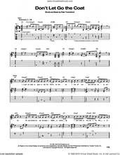 Cover icon of Don't Let Go The Coat sheet music for guitar (tablature) by The Who and Pete Townshend, intermediate skill level