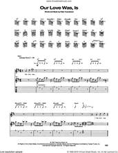 Cover icon of Our Love Was, Is sheet music for guitar (tablature) by The Who and Pete Townshend, intermediate skill level