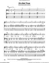 Cover icon of It's Not True sheet music for guitar (tablature) by The Who and Pete Townshend, intermediate skill level