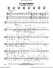 Cover icon of A Legal Matter sheet music for guitar (tablature) by The Who and Pete Townshend, intermediate skill level
