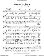 Cover icon of Haman's Song sheet music for voice and other instruments (fake book) by Debbie Friedman, intermediate skill level