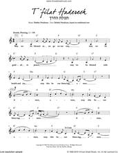Cover icon of T'filat Haderech sheet music for voice and other instruments (fake book) by Debbie Friedman, intermediate skill level