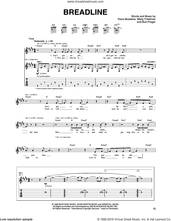 Cover icon of Breadline sheet music for guitar (tablature) by Megadeth, Bud Prager, Dave Mustaine and Marty Friedman, intermediate skill level