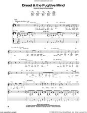 Cover icon of Dread and The Fugitive Mind sheet music for guitar (tablature) by Megadeth and Dave Mustaine, intermediate skill level