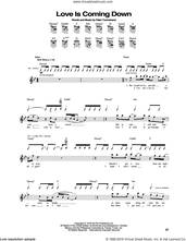 Cover icon of Love Is Coming Down sheet music for guitar (tablature) by The Who and Pete Townshend, intermediate skill level