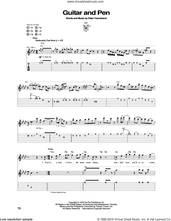 Cover icon of Guitar And Pen sheet music for guitar (tablature) by The Who and Pete Townshend, intermediate skill level