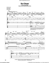 Cover icon of So Close sheet music for guitar (tablature) by Alice In Chains, Jerry Cantrell, Layne Staley and Sean Kinney, intermediate skill level