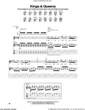 Cover icon of Kings and Queens sheet music for guitar (tablature) by Aerosmith, Brad Whitford, Jack Douglas, Joey Kramer, Steven Tyler and Tom Hamilton, intermediate skill level