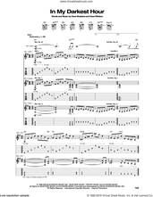 Cover icon of In My Darkest Hour sheet music for guitar (tablature) by Megadeth, Dave Ellefson and Dave Mustaine, intermediate skill level