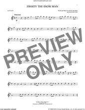 Cover icon of Frosty The Snow Man sheet music for alto saxophone solo by Jack Rollins and Steve Nelson, intermediate skill level