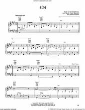 Cover icon of #34 sheet music for voice, piano or guitar by Dave Matthews Band, Carter Beauford, Haines Fullerton and Leroi Moore, intermediate skill level