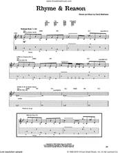Cover icon of Rhyme and Reason sheet music for guitar (tablature) by Dave Matthews Band, intermediate skill level