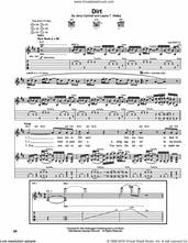 Cover icon of Dirt sheet music for guitar (tablature) by Alice In Chains, intermediate skill level