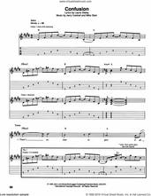 Cover icon of Confusion sheet music for guitar (tablature) by Alice In Chains, intermediate skill level