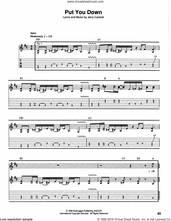 Cover icon of Put You Down sheet music for guitar (tablature) by Alice In Chains, intermediate skill level