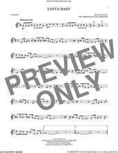 Cover icon of Santa Baby sheet music for clarinet solo by Eartha Kitt, Kellie Pickler, Taylor Swift, Joan Javits, Phil Springer and Tony Springer, intermediate skill level