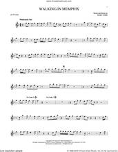 Cover icon of Walking In Memphis sheet music for alto saxophone solo by Marc Cohn and Lonestar, intermediate skill level