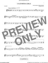 Cover icon of California Girls sheet music for trumpet solo by The Beach Boys, David Lee Roth, Brian Wilson and Mike Love, intermediate skill level