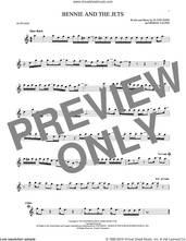 Cover icon of Bennie And The Jets sheet music for alto saxophone solo by Elton John and Bernie Taupin, intermediate skill level